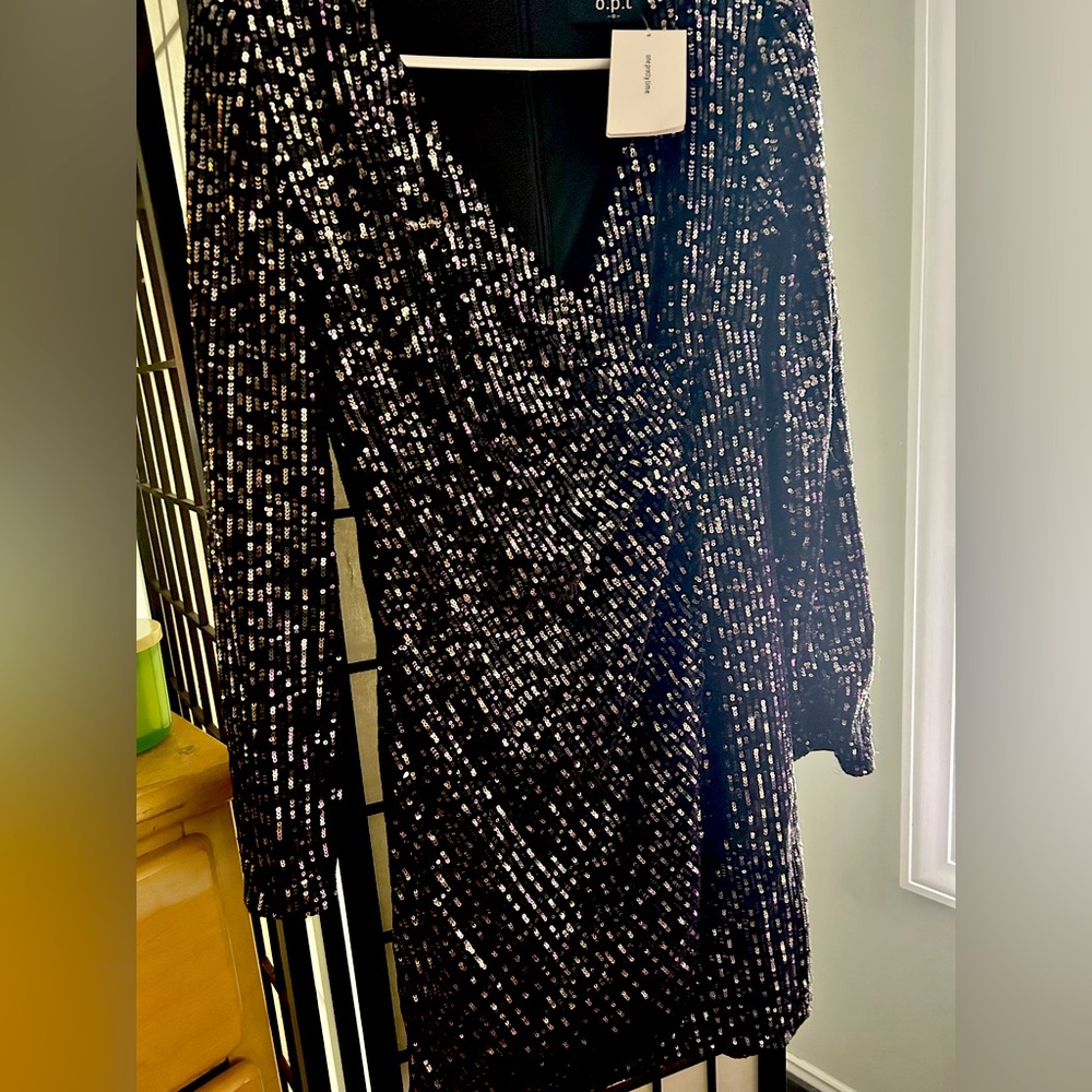Sequin black dress